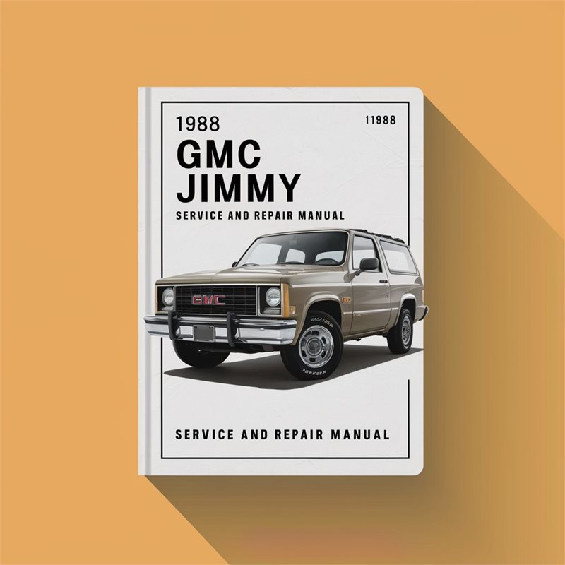 1988 GMC Jimmy Service Repair Workshop Manual PDF