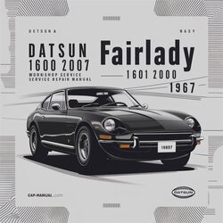 1967-2000 Datsun Fairlady 1600 Service Repair Workshop Manual PDF