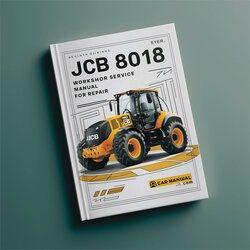 JCB 8018 Excavator Service Repair Workshop Manual PDF