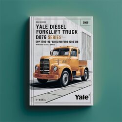 Yale Diesel/lpg Forklift Truck D876 Series GDP DB GLP Models Service Repair Workshop Manual PDF