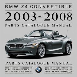 2003-2008 Chevrolet Parts Catalogue BMW Z4 Convertible Catalog PDF