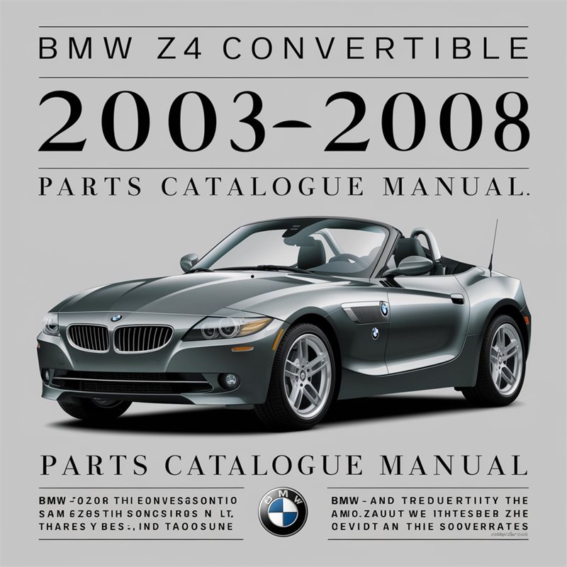 2003-2008 Chevrolet Parts Catalogue BMW Z4 Convertible Catalog PDF