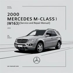 2000 Mercedes M-CLASS (W163) Service Repair Workshop Manual PDF