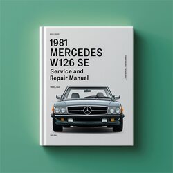 1981 Mercedes W126 Service Repair Workshop Manual PDF