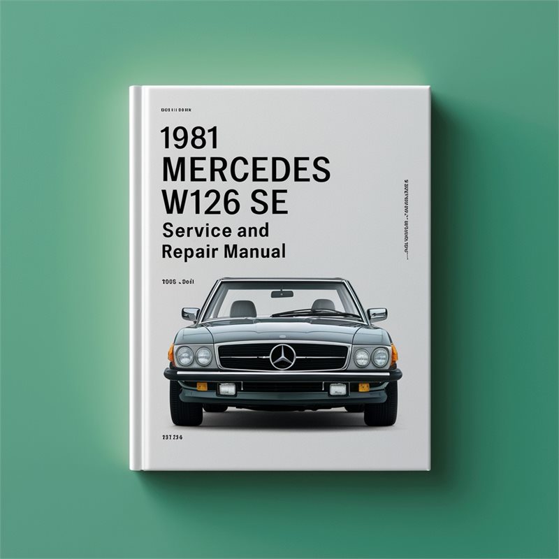 1981 Mercedes W126 Service Repair Workshop Manual PDF