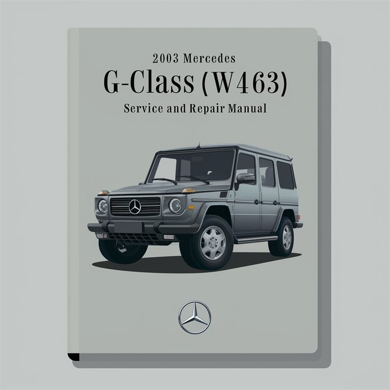 2003 Mercedes G-CLASS (W463) Service Repair Workshop Manual PDF