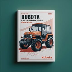 Kubota D1503-m-di-t Engine Service Repair Workshop Manual PDF