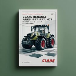 Claas Renault Ares 547 557 567 577 617 657 697 Tractor Service Repair Workshop Manual PDF