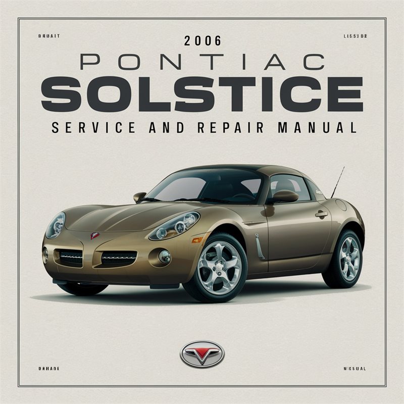 2006 Pontiac Solstice Service Repair Workshop Manual PDF
