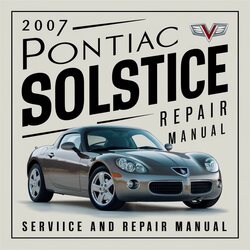 2007 Pontiac Solstice Service Repair Workshop Manual PDF
