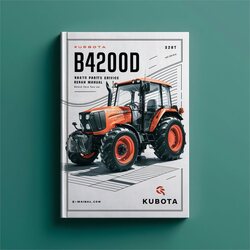 Kubota B4200D Tractor Parts Service Repair Workshop Manual PDF