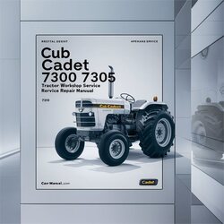 Cub Cadet 7300 7305 Tractor Service Repair Workshop Manual PDF