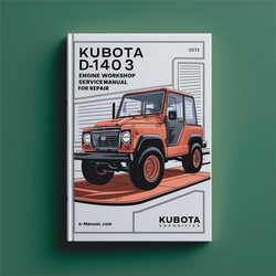 Kubota D1403 E2B Engine Service Repair Workshop Manual PDF