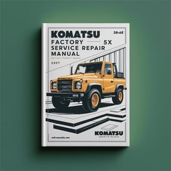 Komatsu 3D84E-5X Service Repair Workshop Manual PDF