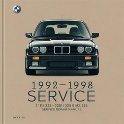 1992-1998 BMW 318i 323i 325i 328i M3 E36 Manual de servicio y reparación 