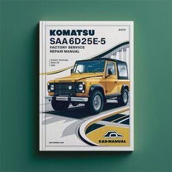 Komatsu Saa6d125e-5 Service Repair Workshop Manual PDF