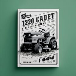 Cub Cadet 1220 Lawn Tractor WSM Service Repair Workshop Manual PDF