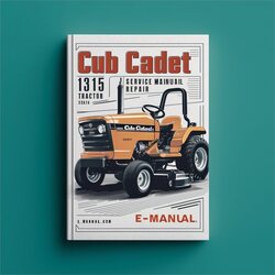 Cub Cadet 1315 Lawn Tractor WSM Service Repair Workshop Manual PDF