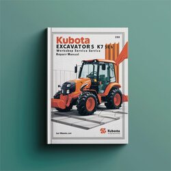 Kubota Excavator KX 71-3EU Service Repair Workshop Manual PDF