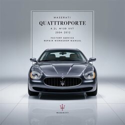2004-2012 Maserati Quattroporte 4.2l M139 DOHC VVT Service Repair Workshop Manual PDF