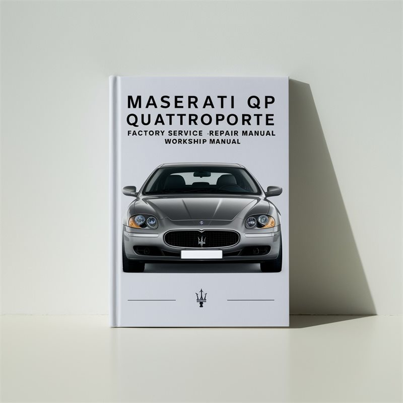 2007-2009 Maserati Quattroporte Service Repair Workshop Manual PDF