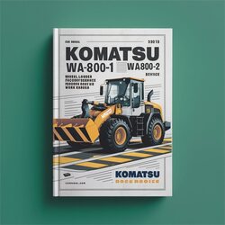 Komatsu WA800-1 WA800-2 Wheel Loader Service Repair Workshop Manual PDF