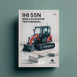 IHI 55N Mini Excavator Parts Catalog PDF