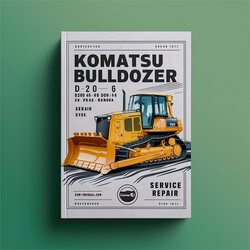 Komatsu Bulldozer D20A-6 D20P-6 D20P-6A D20PL-6 D20pll-6 Service Repair Workshop Manual PDF