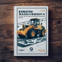 Komatsu WA250-6 Wa250pz-6 Wheel Loader Service Repair Workshop Manual PDF