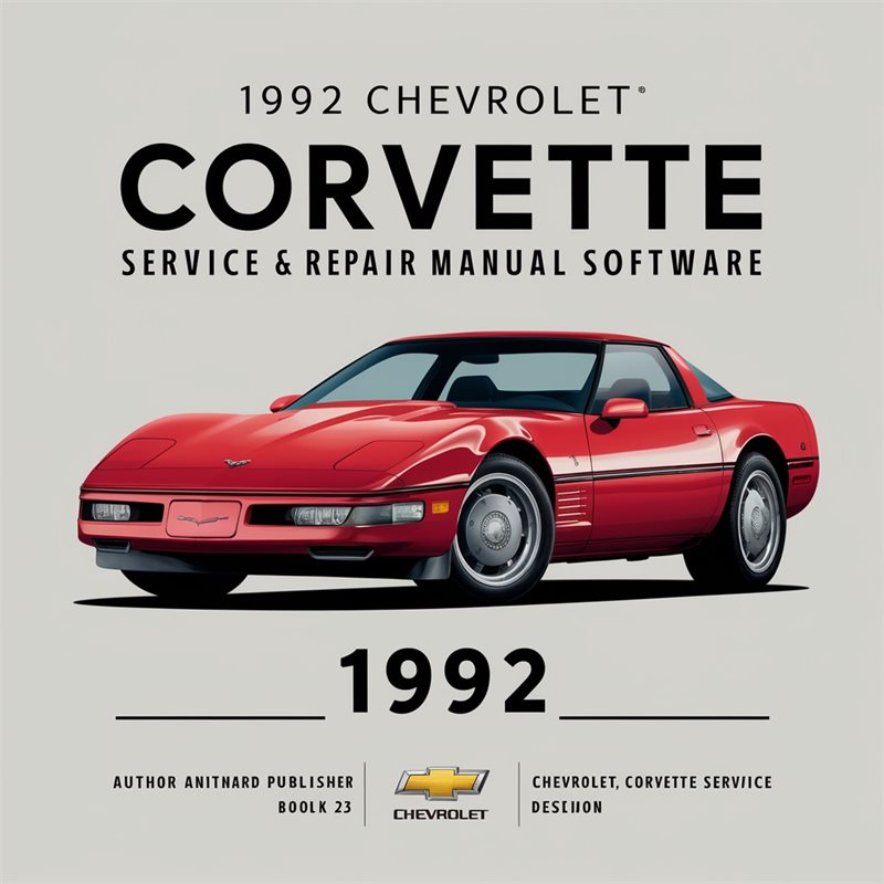 1992 Chevrolet Corvette Software Service Repair Workshop Manual PDF