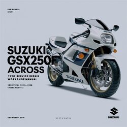 1990-1998 Suzuki GSX Series GSX250F Across Service Repair Workshop Manual PDF
