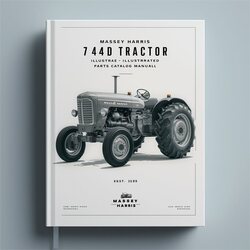 Massey Harris 744D Tractor Illustrated -improved Parts Catalog PDF
