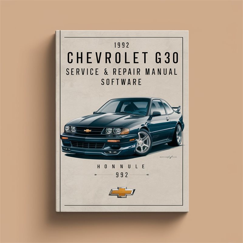 1992 Chevrolet G Series G30 Software Service Repair Workshop Manual PDF