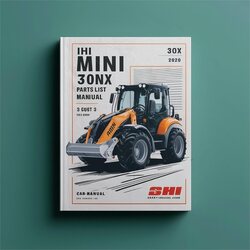 IHI 30NX Mini Excavator List Parts Catalog PDF
