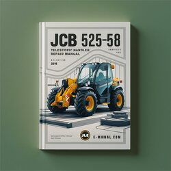JCB 525-58 Telescopic Handler Service Repair Workshop Manual PDF