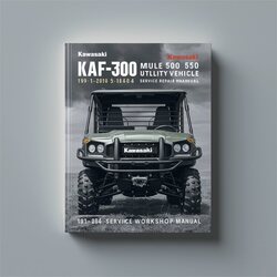 1991-2004 Kawasaki KAF300 Mule 500 550 Utility Vehicle Service Repair Workshop Manual PDF