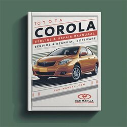 2010 Toyota Corolla Software Service Repair Workshop Manual PDF