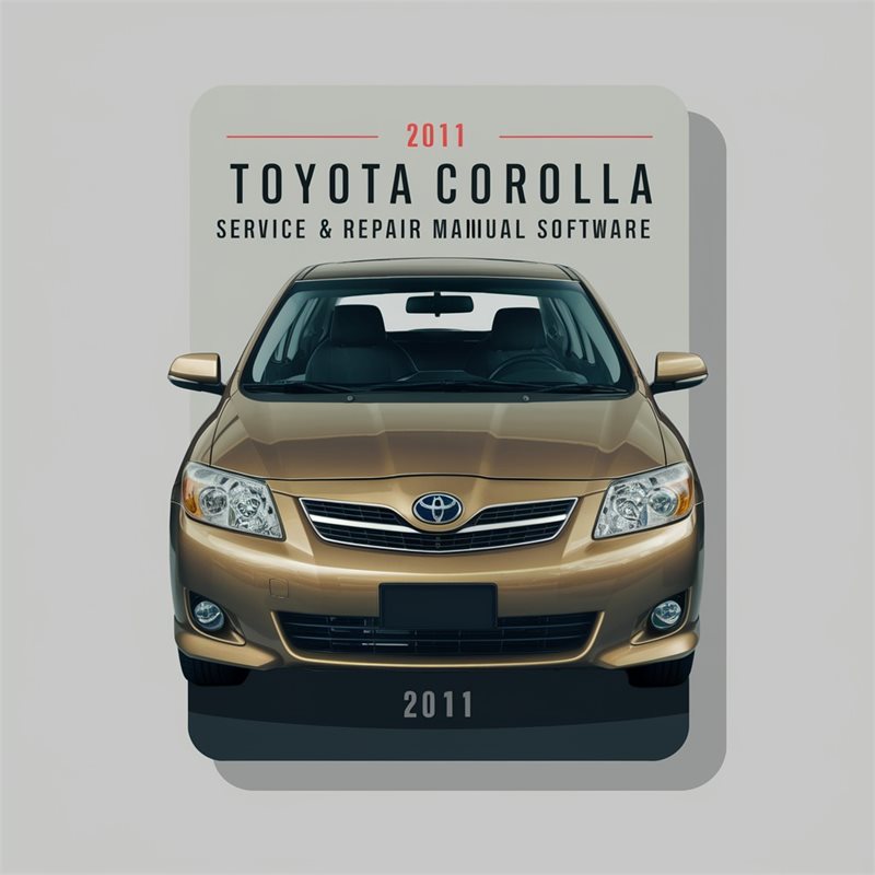 2011 Toyota Corolla Software Service Repair Workshop Manual PDF