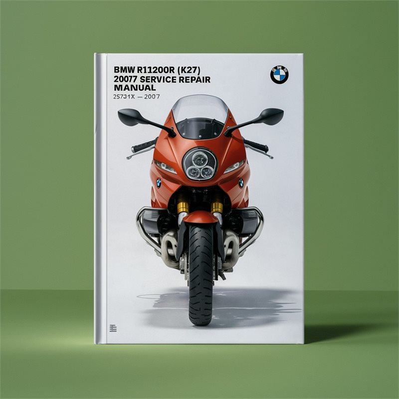 2007-2013 BMW 3 Series R1200R (K27) Service Repair Workshop Manual PDF