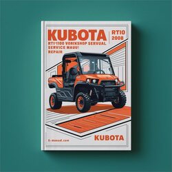 2008 Kubota RTV1100 UTV Service Repair Workshop Manual PDF