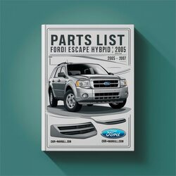 2005-2007 Ford Escape Hybrid Parts Catalog PDF