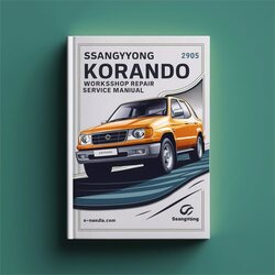 1996-2005 Ssangyong Korando Service Repair Workshop Manual PDF