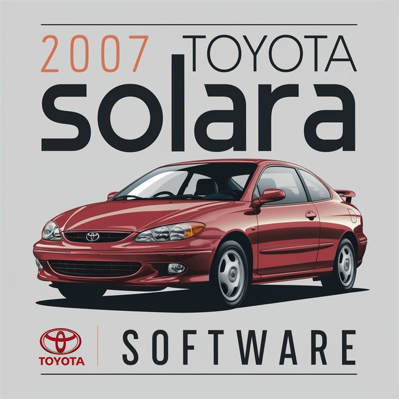 2007 Toyota Solara Software Service Repair Workshop Manual PDF