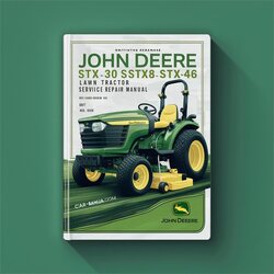 John Deere STX30 STX38 STX46 lawn tractor Manual de servicio y reparación. 