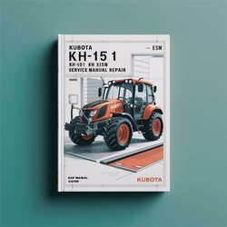 Kubota KH101 KH151 KH-101 KH-151 WSM Service Repair Workshop Manual PDF