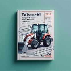 Takeuchi TB016 Compact Excavator Parts (sn: 11600003-11609631) Catalog PDF