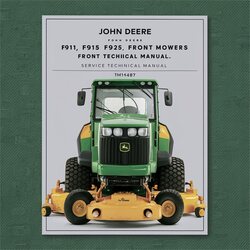 John Deere F911 F915 F925 F932 F935 Front Mowers TM1487 Service Repair Workshop Manual PDF