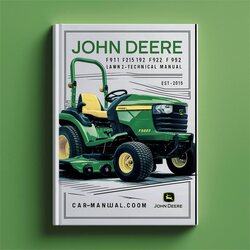 John Deere F911 F915 F925 F932 F935 Lawn Mower Service Repair Workshop Manual PDF