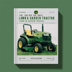 John Deere 102 115 125 135 145 155C 190C Lawn Garden Tractor Technical Service Repair Workshop Manual PDF