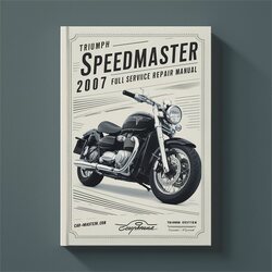 2007 Triumph Speedmaster Service Repair Workshop Manual PDF